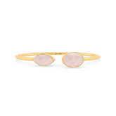 rose quartz cab bracelet