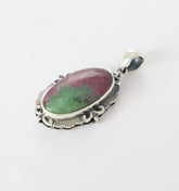 ruby zoisite pendant
