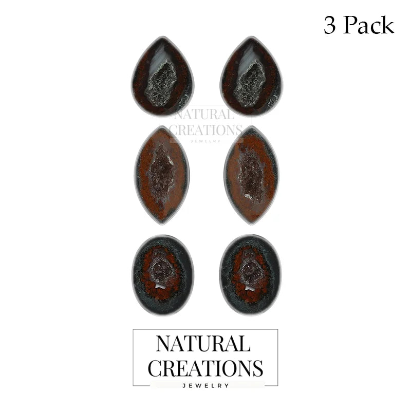geode cab earrings