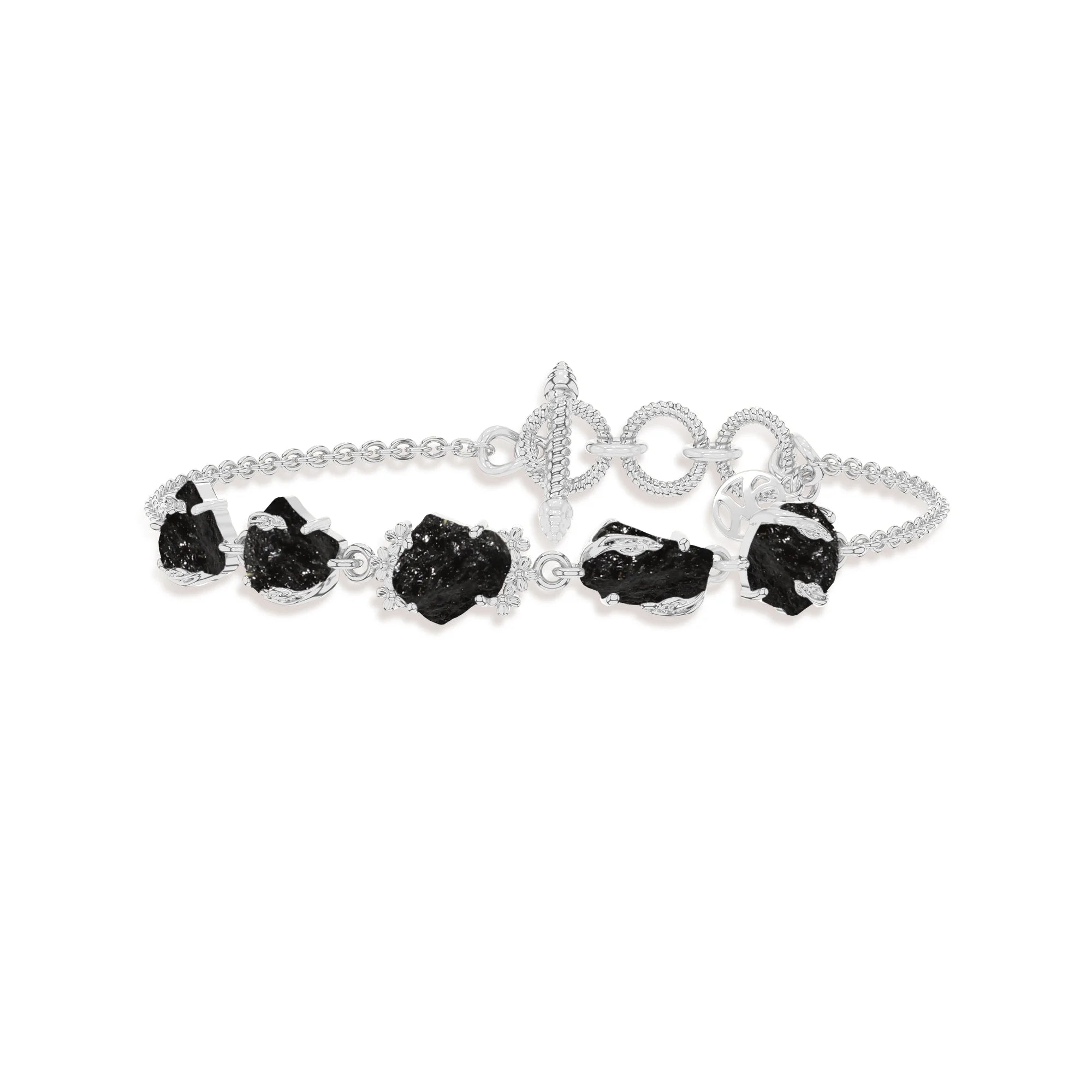 black-tourmaline rough bracelet