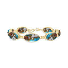 spiny oyster turquoise chain bracelet