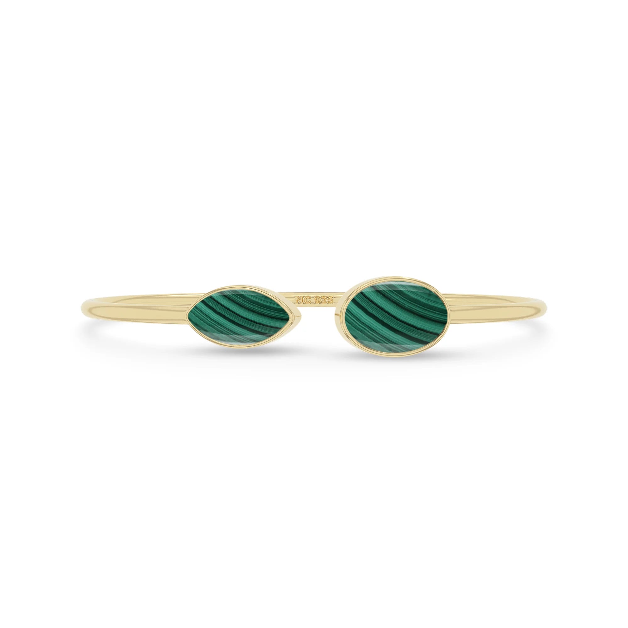 malachite cab bracelet