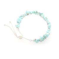 larimar rough bracelet