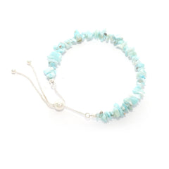 larimar rough bracelet