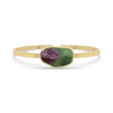 ruby-zoisite rough bracelet