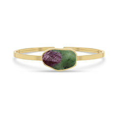 ruby-zoisite rough bracelet