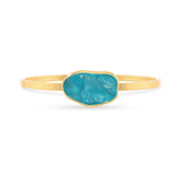 paraiba apatite rough bracelet