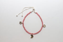 pink tourmaline cut bracelet