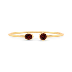 garnet cut bracelet