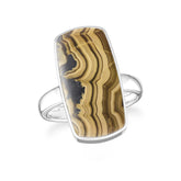 schalenblende bezel-set ring
