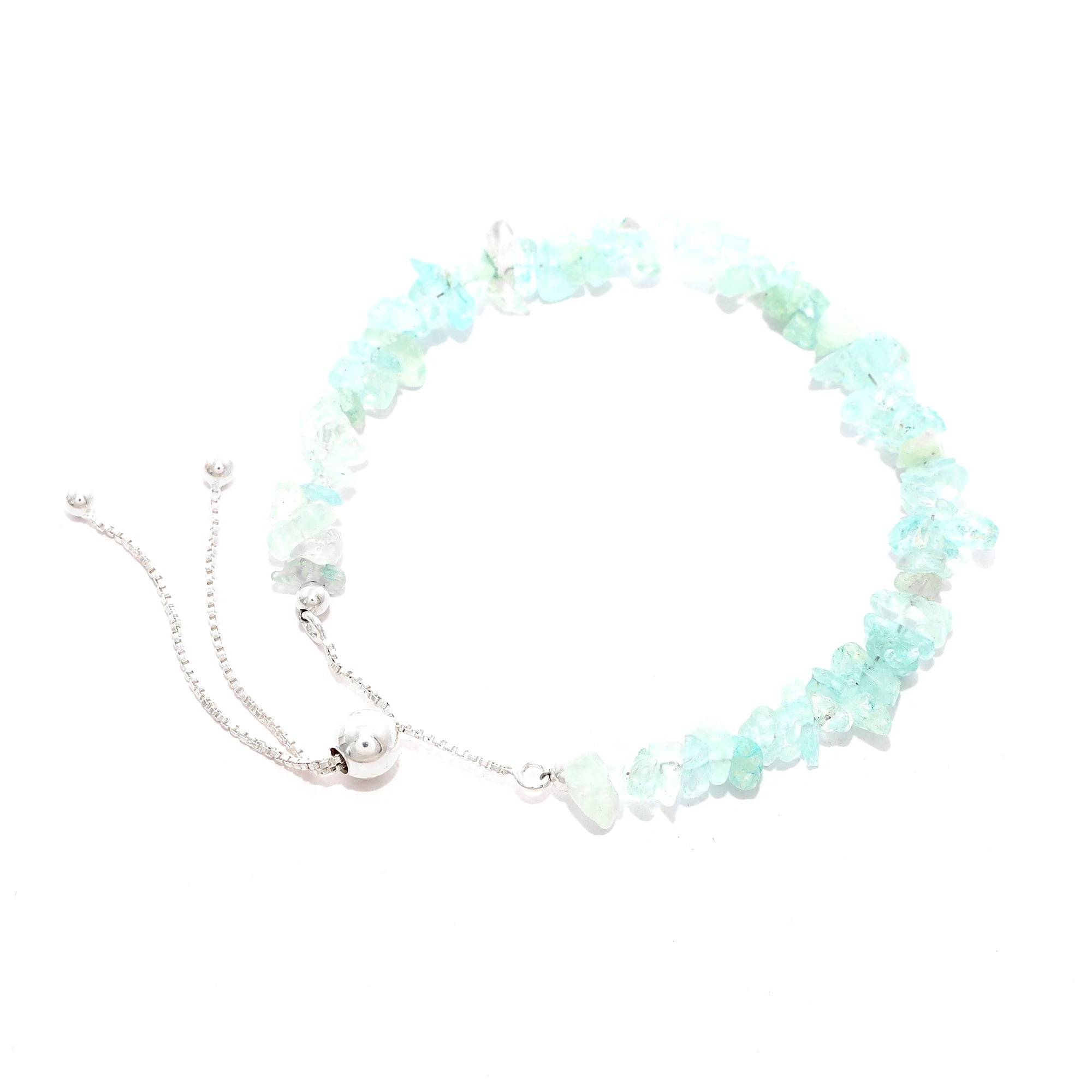 aquamarine rough bracelet