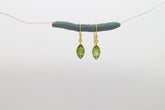 peridot cut earrings