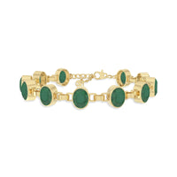 emerald chain bracelet