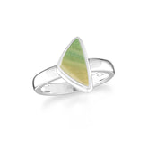 fluorite bezel-set ring