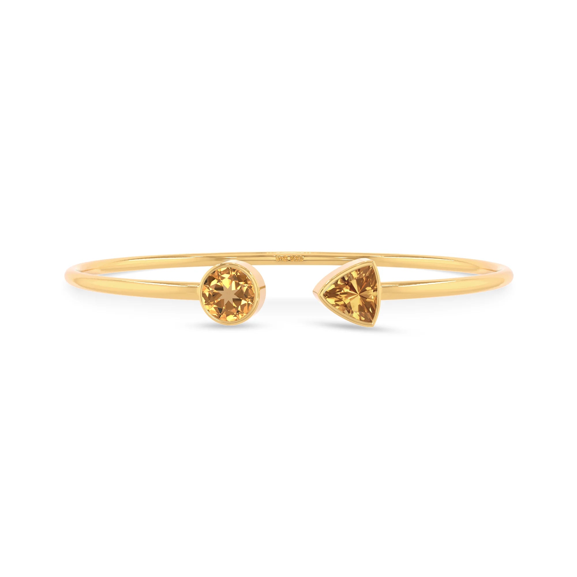 citrine cut bracelet