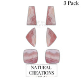 rhodochrosite earrings