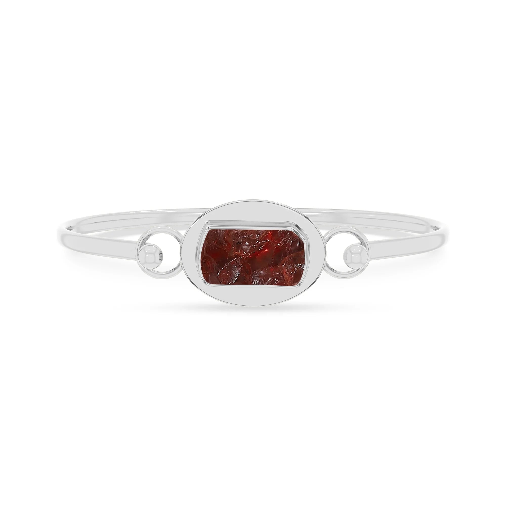 garnet rough bracelet