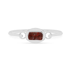garnet rough bracelet