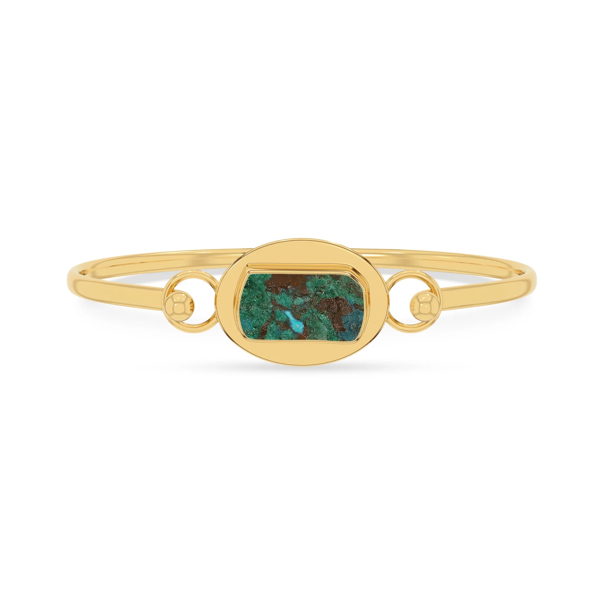 chrysocolla rough bracelet