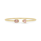 morganite cut bracelet