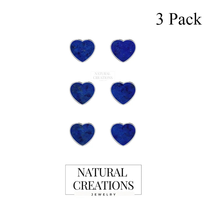 lapis lazuli slice earrings