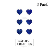 lapis lazuli slice earrings