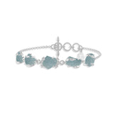 aquamarine rough bracelet
