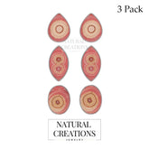 rhodochrosite cab earrings