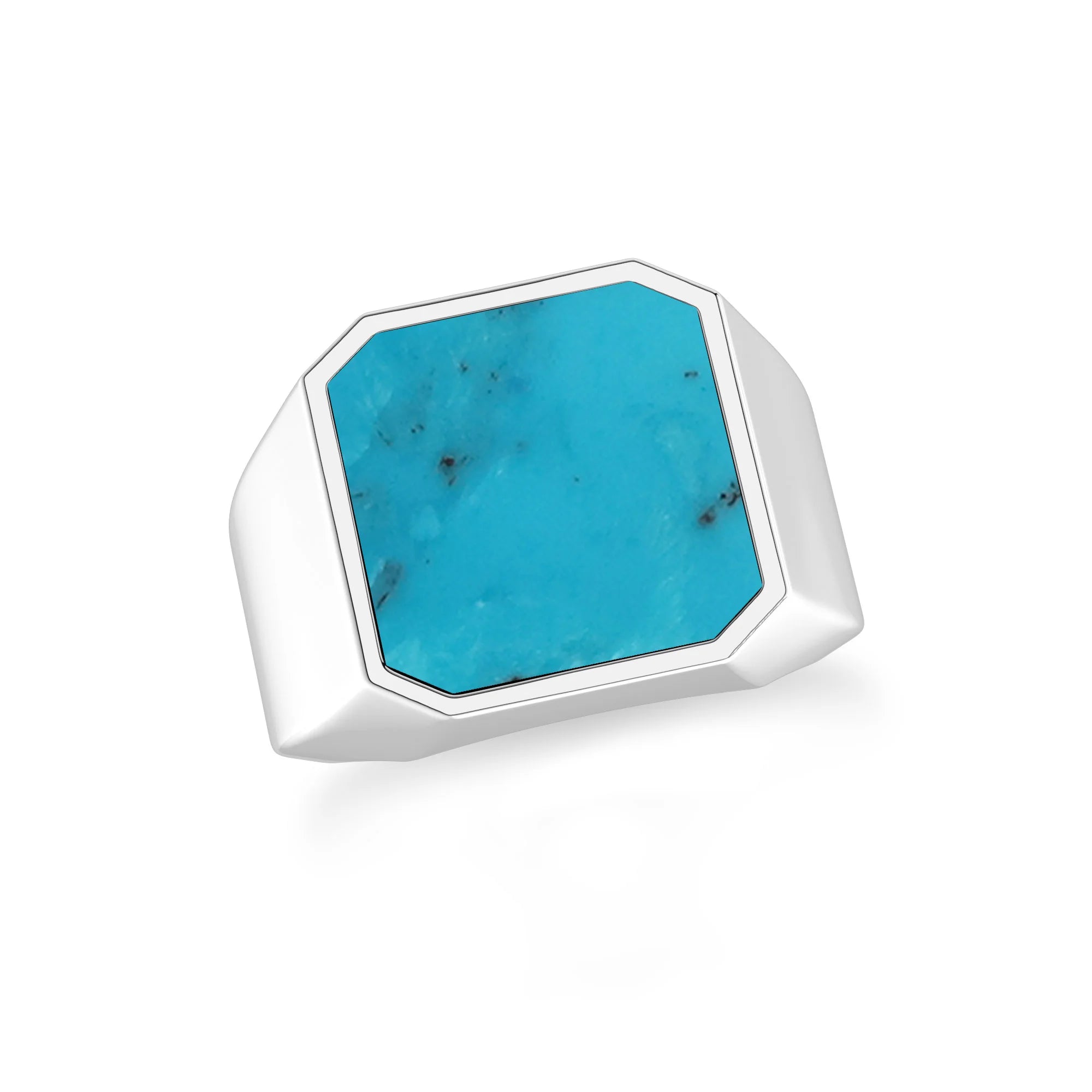 shattuckite men bezel-set ring