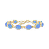 australian opal chain bracelet
