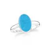 turquoise bezel-set ring