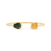 moldavite libyan twister bracelet