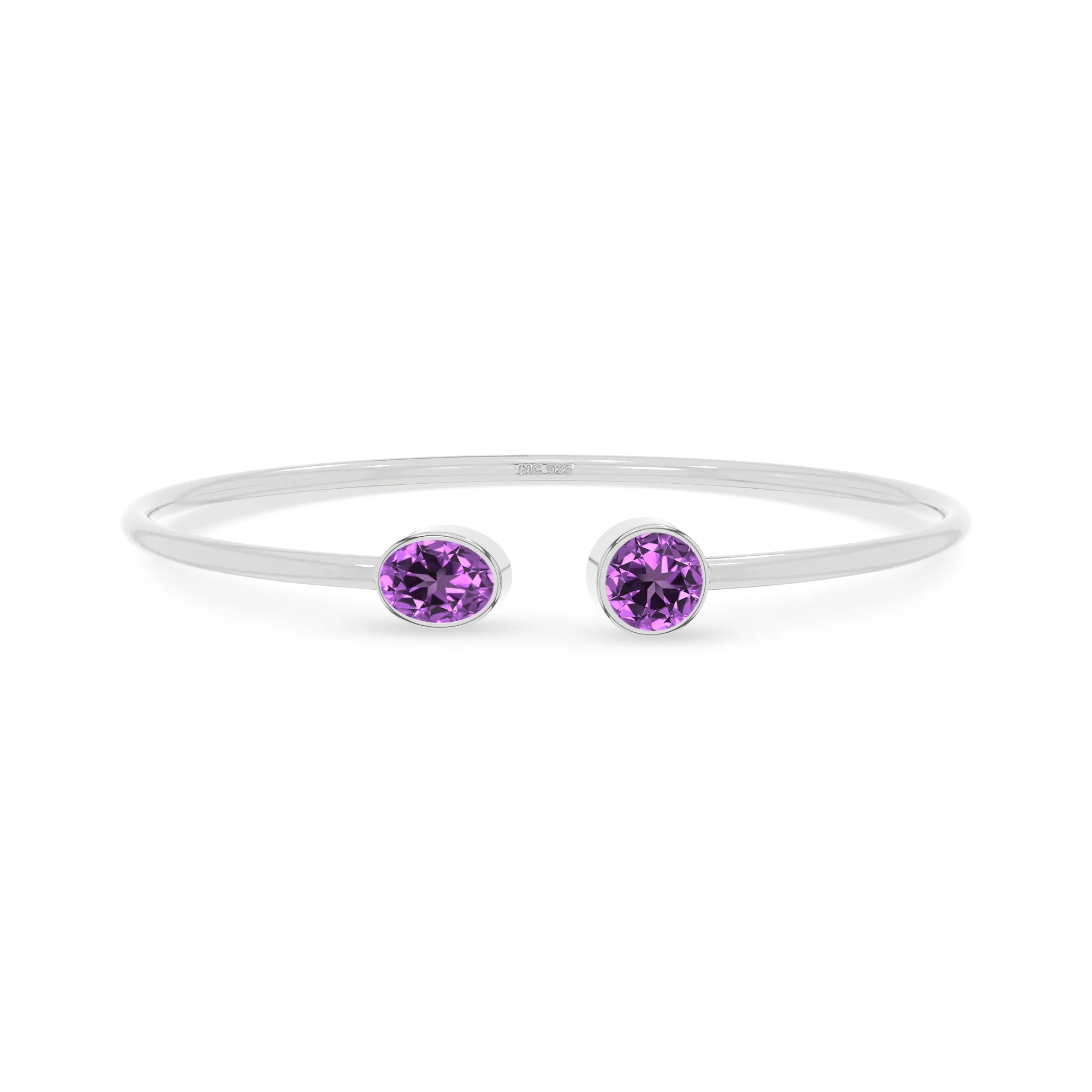 amethyst cut bracelet