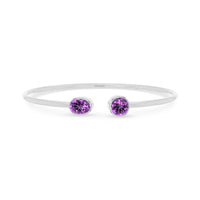 amethyst cut bracelet
