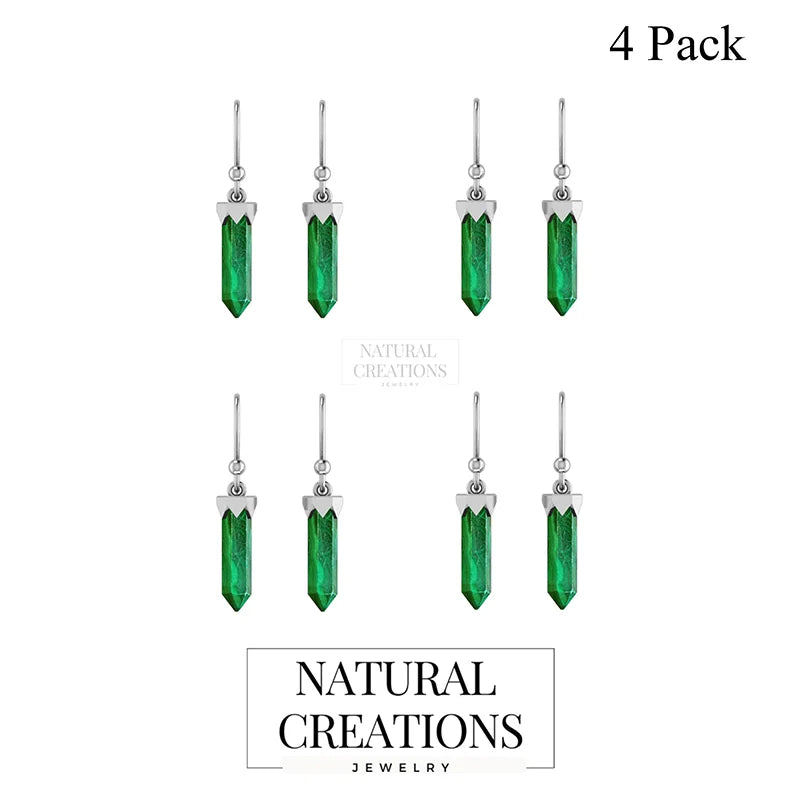 malachite earrings