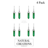 malachite earrings