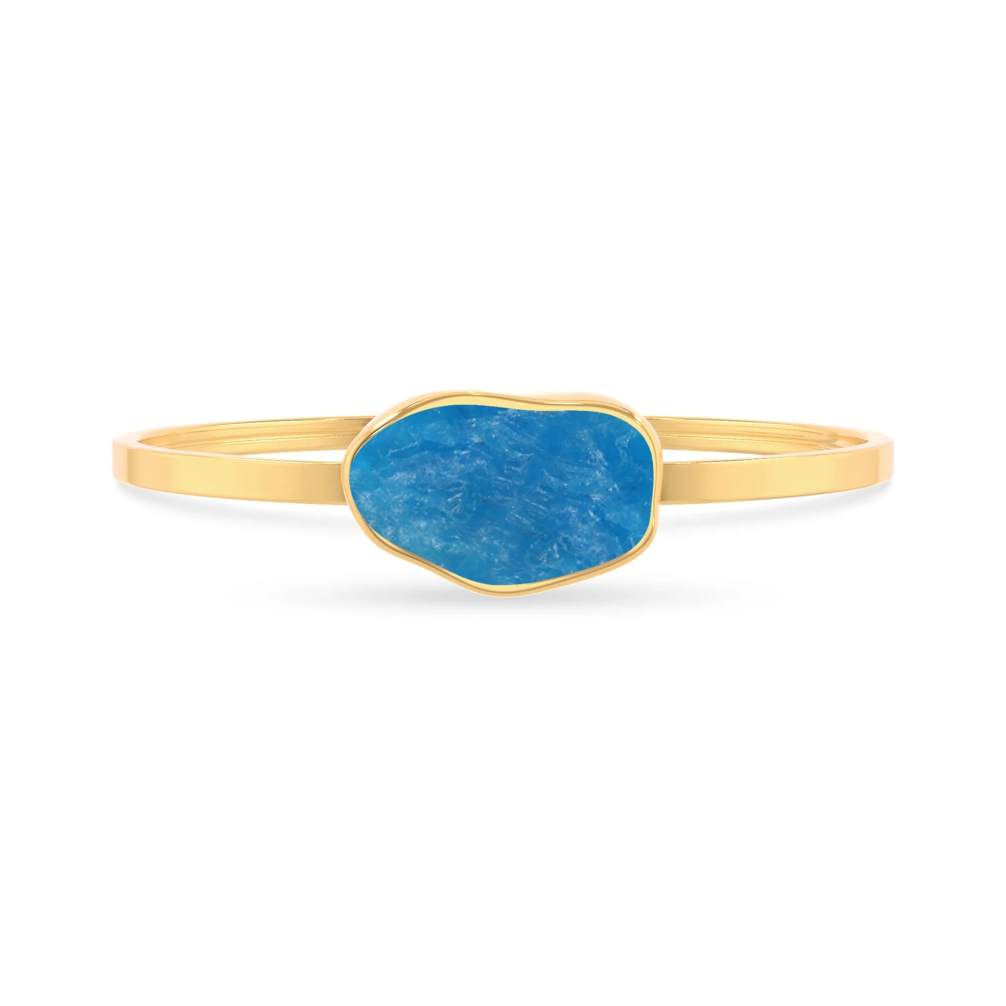 neon apatite rough bracelet