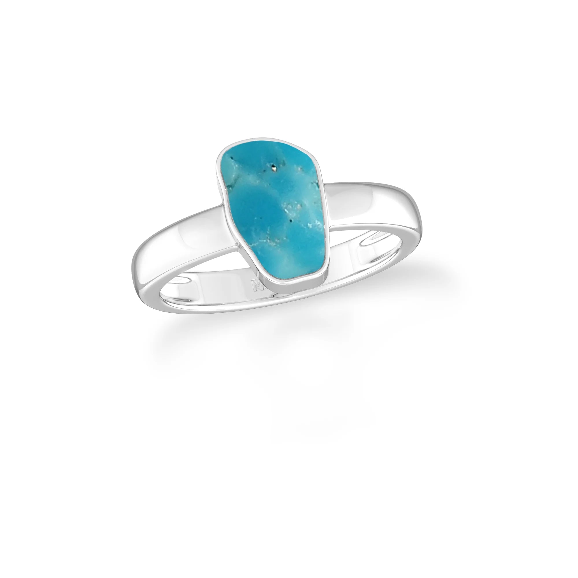 turquoise bezel-set ring