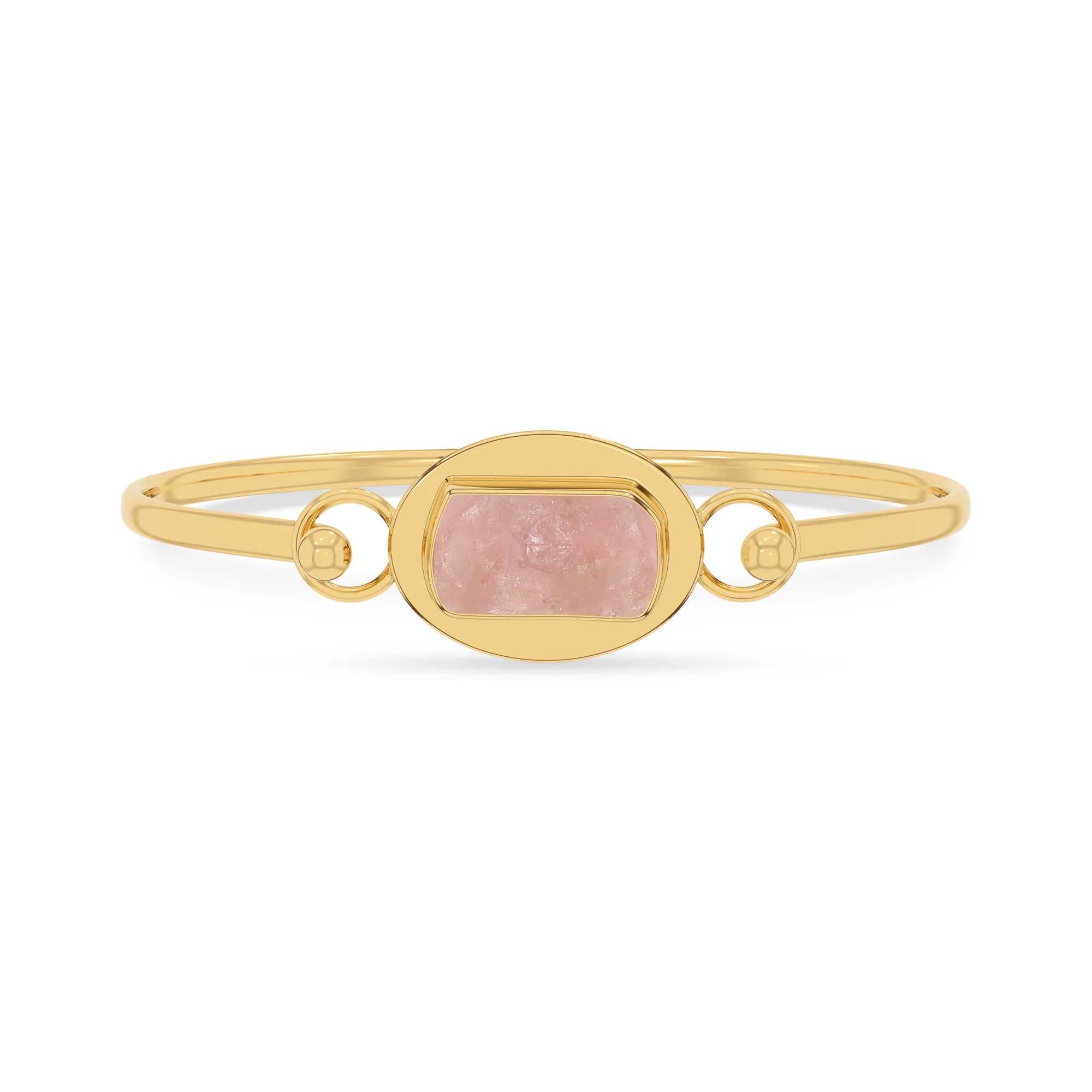 rose quartz rough bracelet