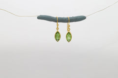 peridot cut earrings