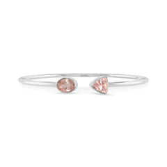 morganite cut bracelet
