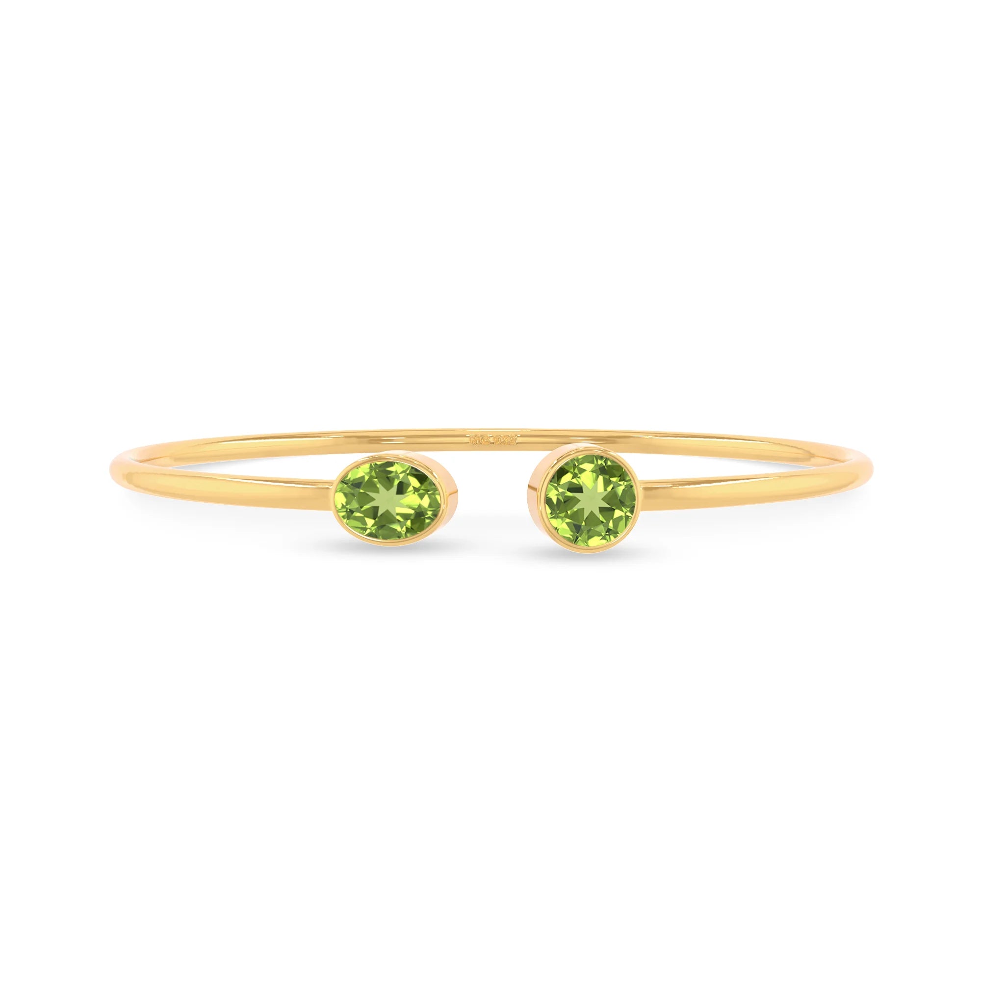 peridot cut bracelet