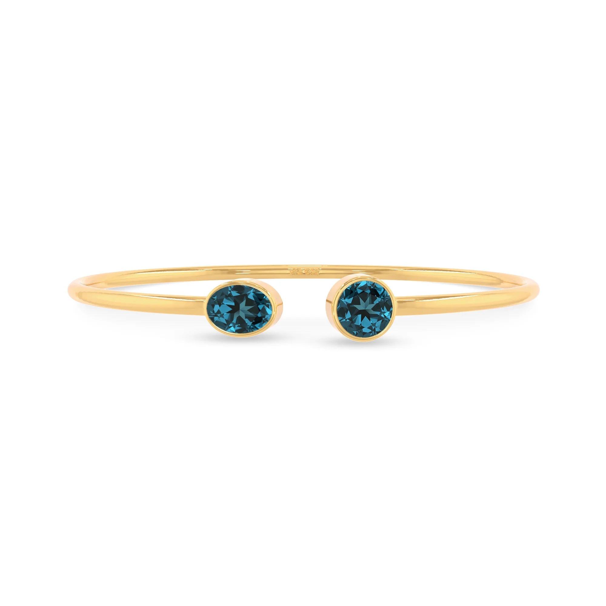 london blue topaz cut bracelet