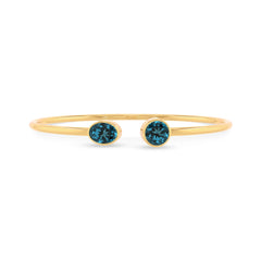 london blue topaz cut bracelet