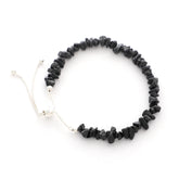 black spinel rough bracelet