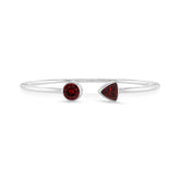 garnet cut bracelet