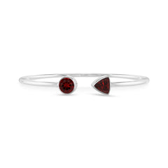 garnet cut bracelet