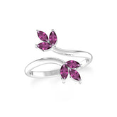 rhodolite-garnet prong-set ring