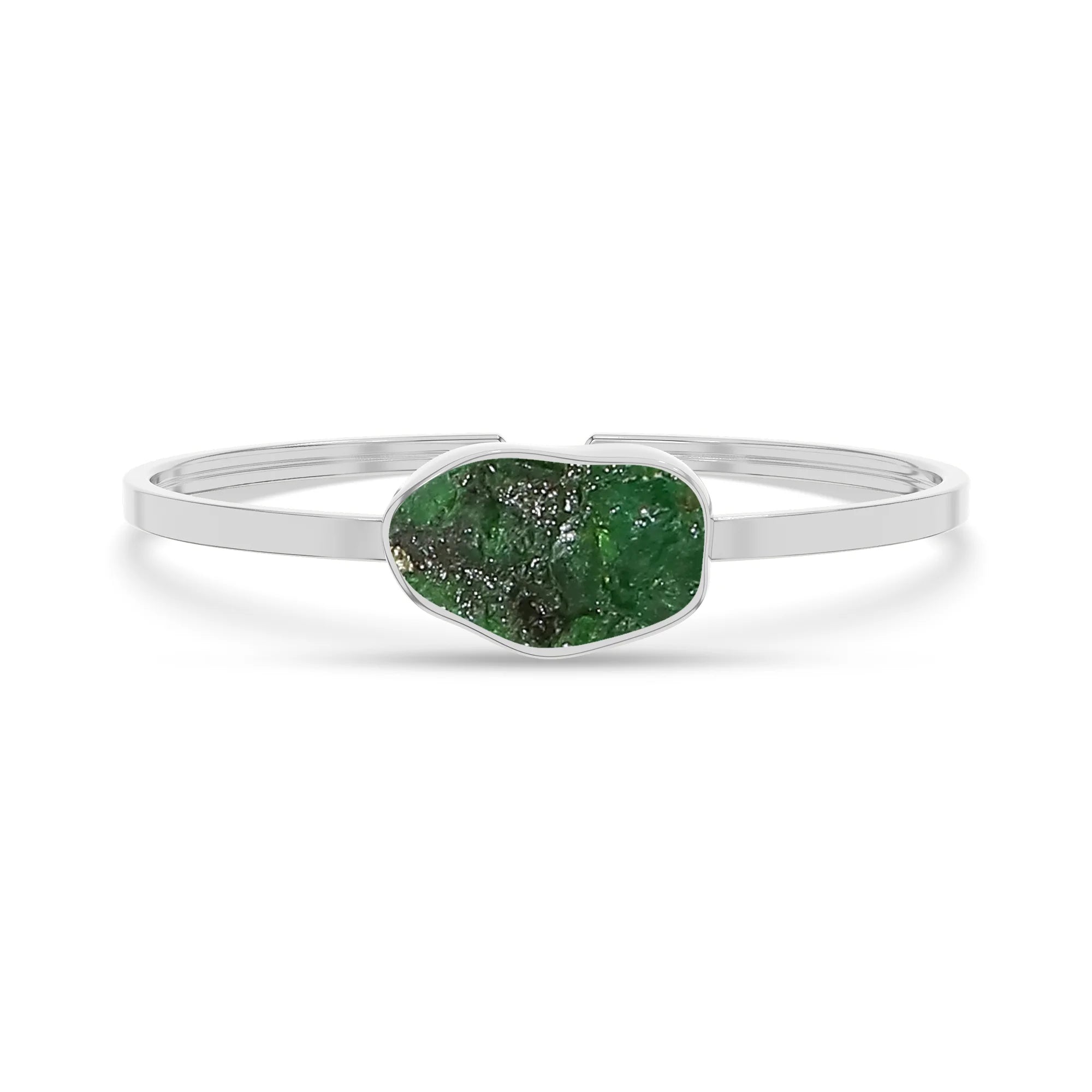 emerald rough bracelet
