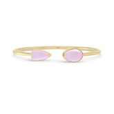 pink moonstone cab bracelet